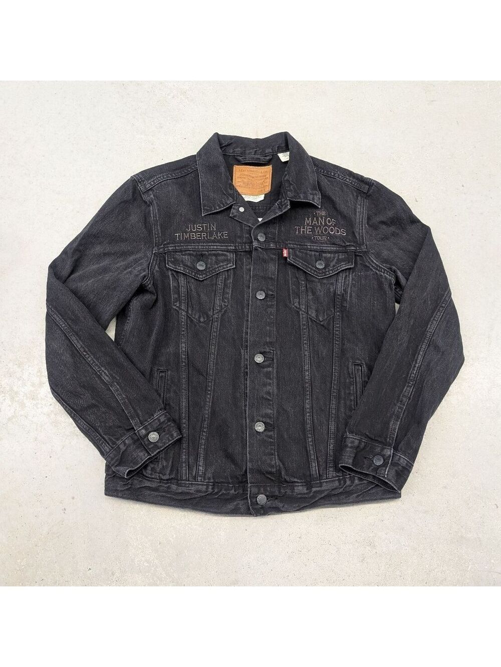 Justin Timberlake Man of The Woods Tour Black Levis Jacket